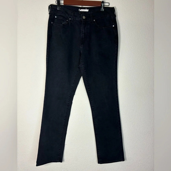 Black Levi’s 505 Straight Leg Jeans - Picture 1 of 6